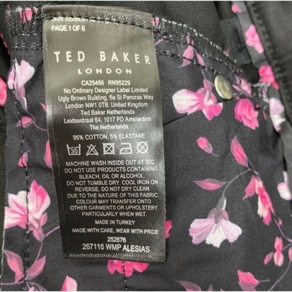 Ted Baker Alesias Black Classic Skinny High Rise Jeans US 25 - Picture 8 of 8
